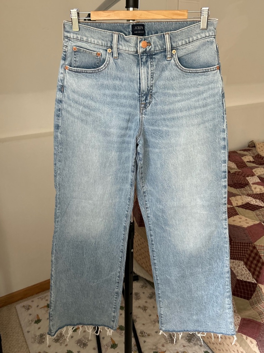 J. Crew Wide Leg Crop Jeans 29 Tall